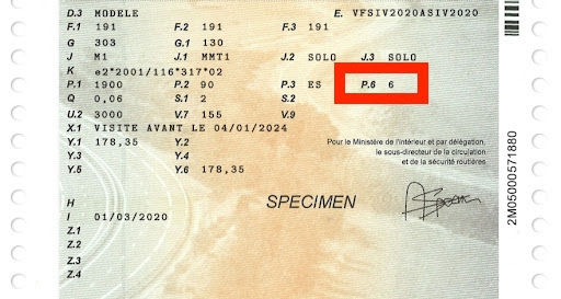 carte grise puissance