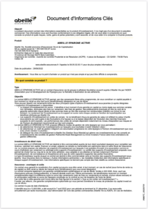 notice information abeille assurance vie aviva