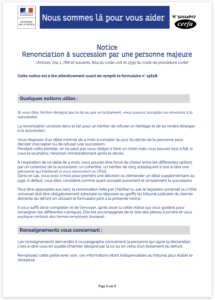 refus succession